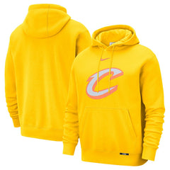 Cleveland Cavaliers 2025/26 City Edition Essential Logo Remix Hoodie Yellow - Nike