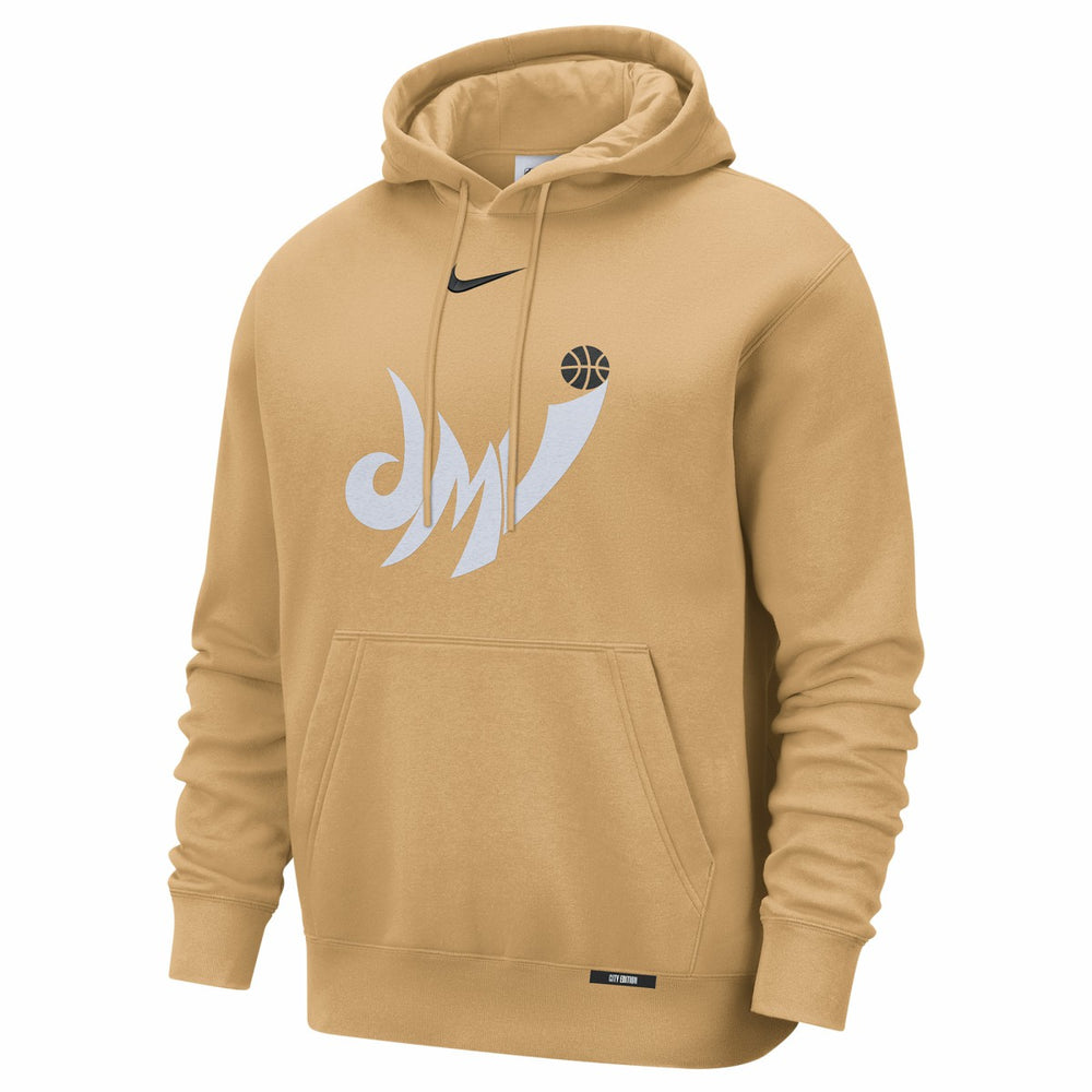 Washington Wizards 2025/26 City Edition Essential Logo Remix Hoodie Gold - Nike