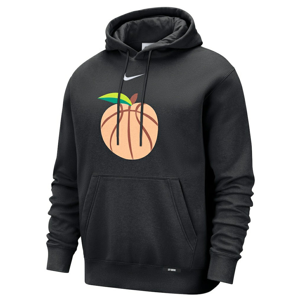 Atlanta Hawks 2025/26 City Edition Essential Logo Remix Hoodie Black - Nike
