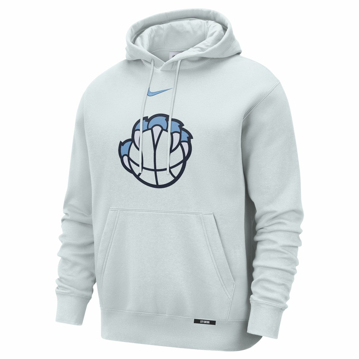 Memphis Grizzlies 2025/26 City Edition Essential Logo Remix Hoodie Silver - Nike