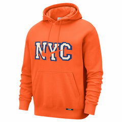New York Knicks 2025/26 City Edition Essential Logo Remix Hoodie Orange - Nike