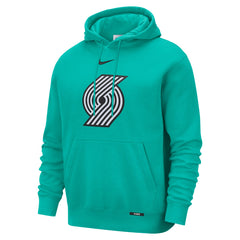 Portland Trail Blazers 2025/26 City Edition Essential Logo Remix Hoodie Green - Nike outlet