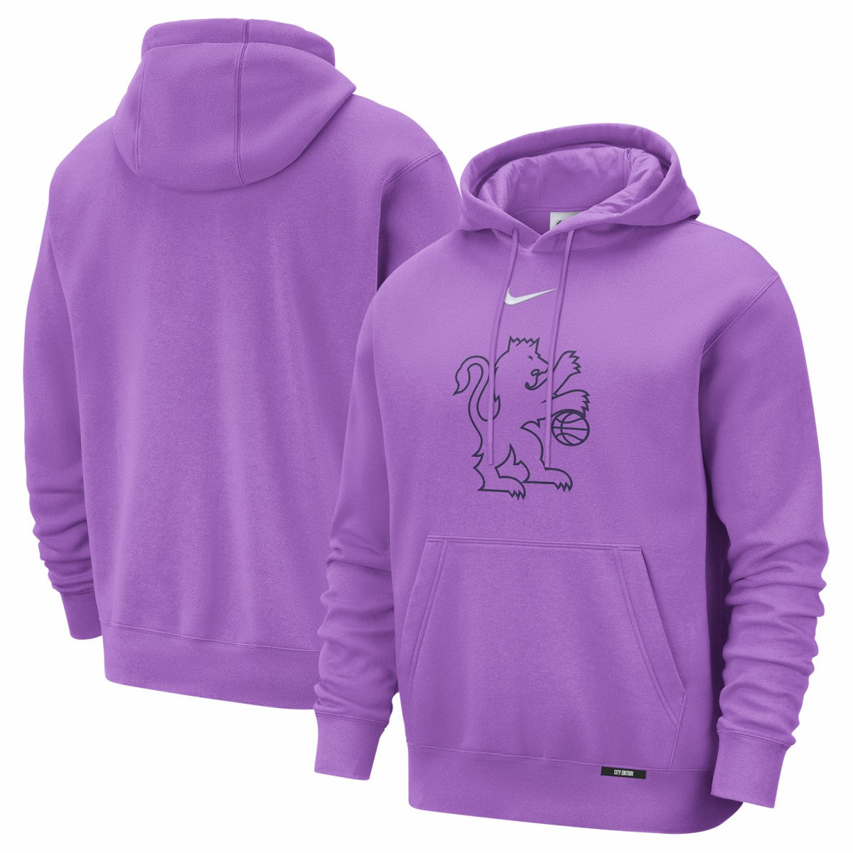 Sacramento Kings 2025/26 City Edition Essential Logo Remix Hoodie Purple - Nike outlet