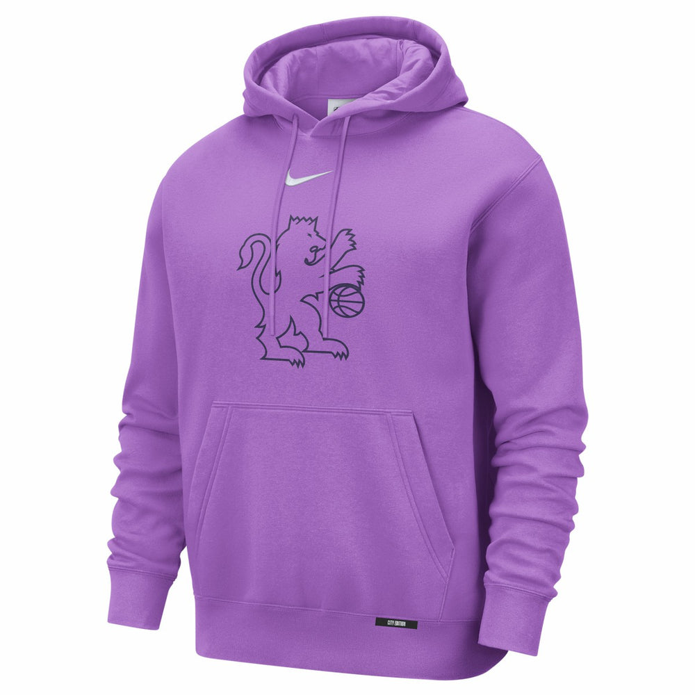 Sacramento Kings 2025/26 City Edition Essential Logo Remix Hoodie Purple - Nike outlet