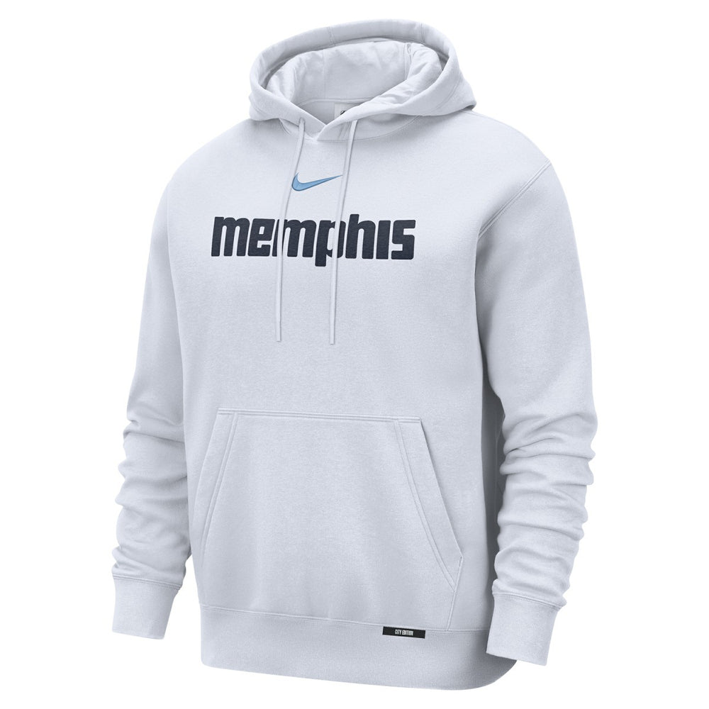 Memphis Grizzlies 2025/26 City Edition Essential Remix Club Hoodie White - Nike outlet