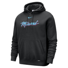 Miami Heat 2025/26 City Edition Essential Remix Club Hoodie Black - Nike