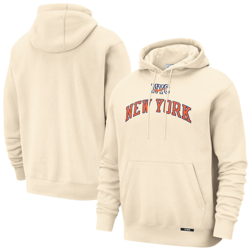 New York Knicks 2025/26 City Edition Essential Remix Club Hoodie Natural - Nike outlet