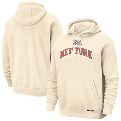 New York Knicks 2025/26 City Edition Essential Remix Club Hoodie Natural - Nike outlet