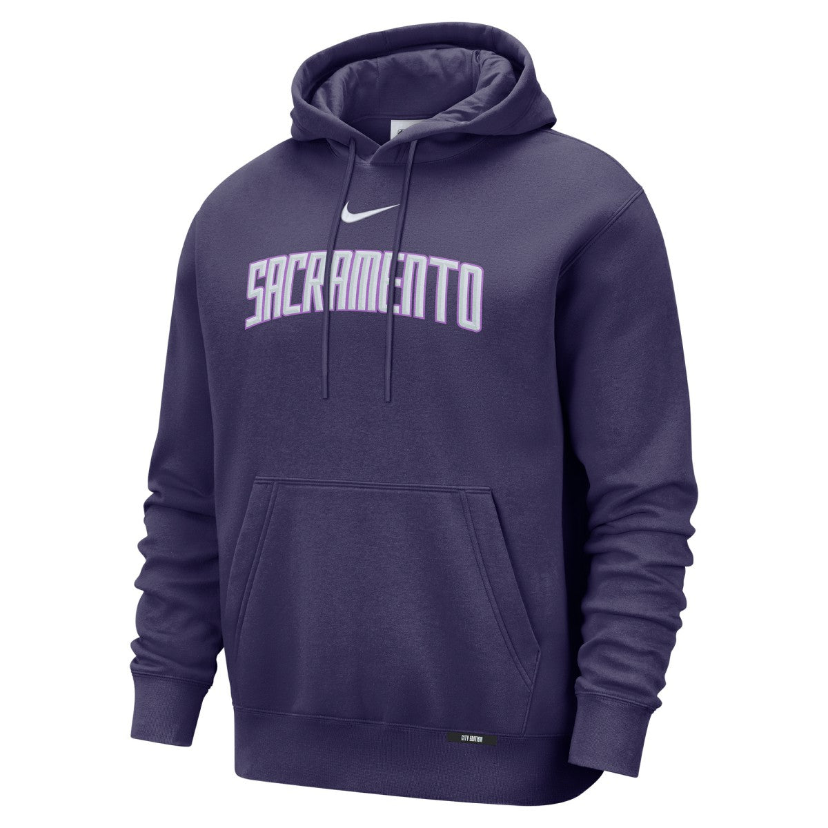 Sacramento Kings 2025/26 City Edition Essential Remix Club Hoodie Purple - Nike