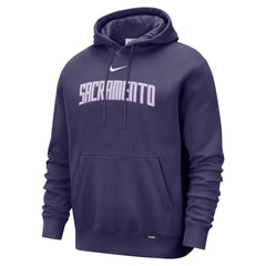 Sacramento Kings 2025/26 City Edition Essential Remix Club Hoodie Purple - Nike