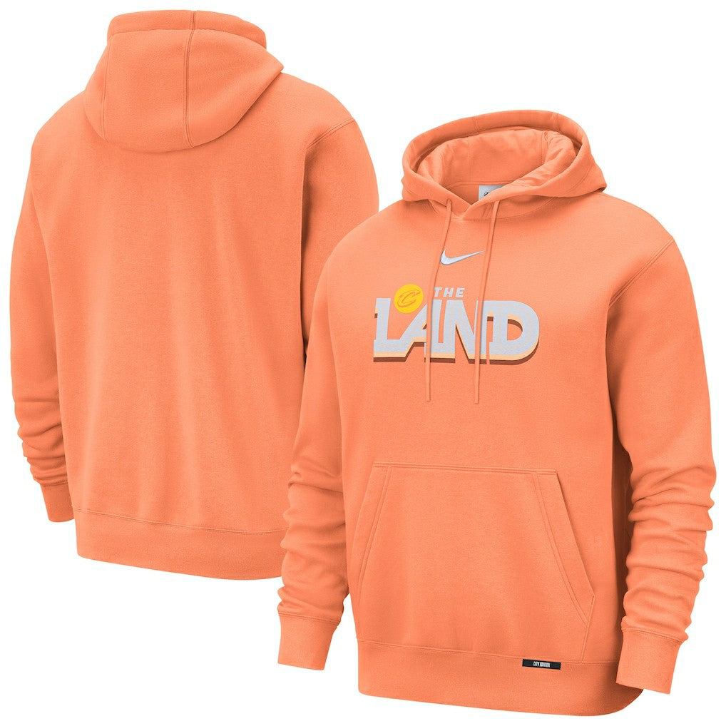 Cleveland Cavaliers 2025/26 City Edition Essential Remix Club Hoodie Orange - Nike