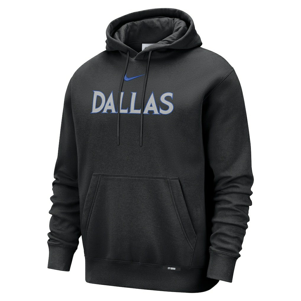 Dallas Mavericks 2025/26 City Edition Essential Remix Club Hoodie Black - Nike