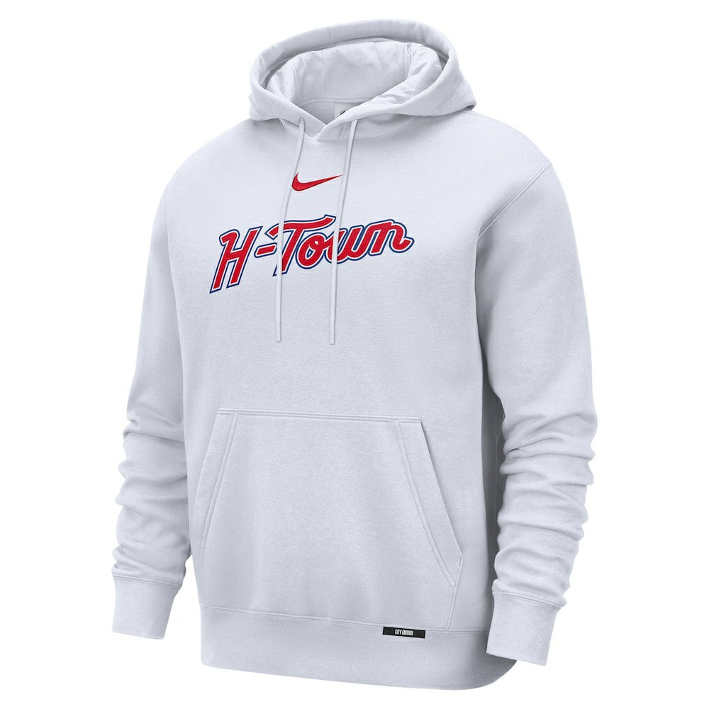 Houston Rockets 2025/26 City Edition Essential Remix Club Hoodie White - Nike