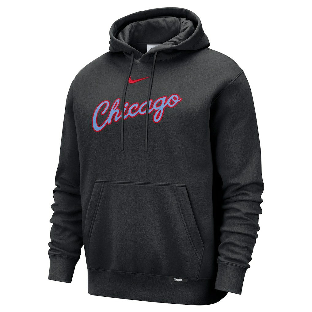 Chicago Bulls 2025/26 City Edition Essential Remix Club Hoodie Black - Nike outlet