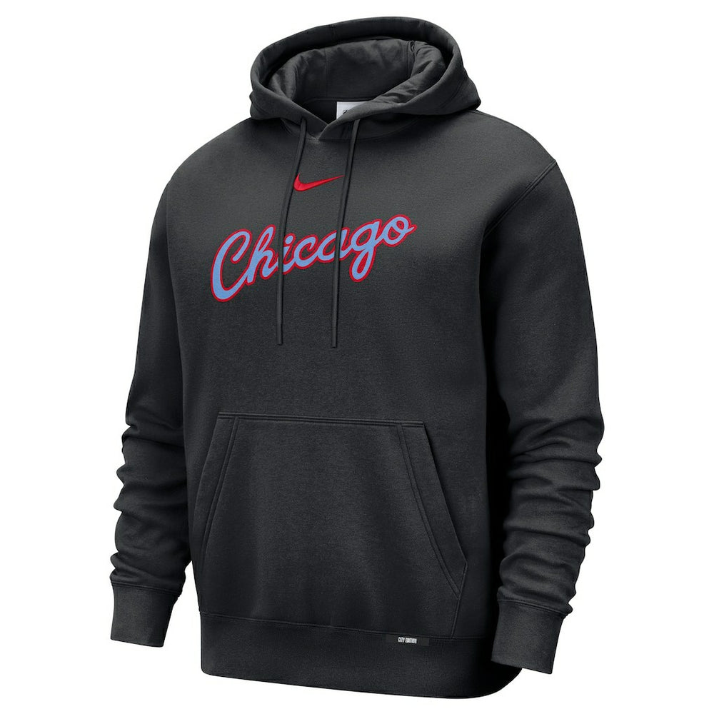 Chicago Bulls 2025/26 City Edition Essential Remix Club Hoodie Black - Nike outlet