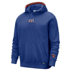 New York Knicks 2025/26 City Edition Courtside Remix Premium Hoodie Blue - Nike outlet