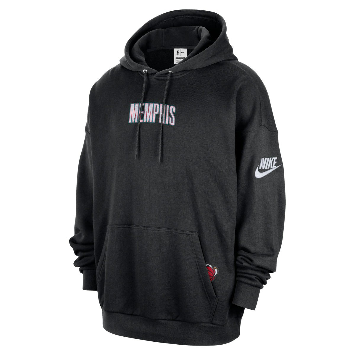 Memphis Grizzlies Classic Edition Hardwood Classics Premium Club Heavyweight Fleece Hoodie Black - Nike
