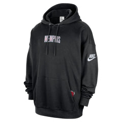 Memphis Grizzlies Classic Edition Hardwood Classics Premium Club Heavyweight Fleece Hoodie Black - Nike