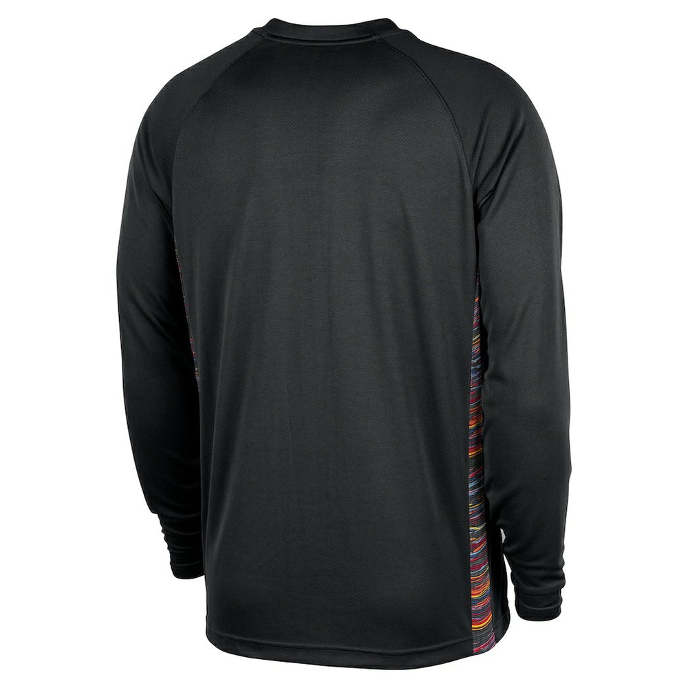 Brooklyn Nets 2025/26 City Edition Authentic Pregame Dri-FIT Long Sleeve Shooting T-Shirt Black - Nike