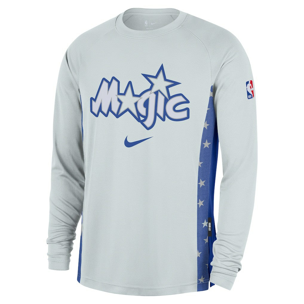 Orlando Magic 2025/26 City Edition Authentic Pregame Dri-FIT Long Sleeve Shooting T-Shirt Silver - Nike