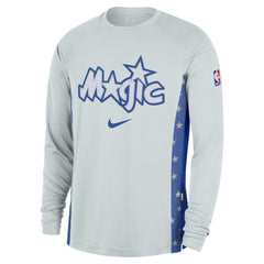 Orlando Magic 2025/26 City Edition Authentic Pregame Dri-FIT Long Sleeve Shooting T-Shirt Silver - Nike
