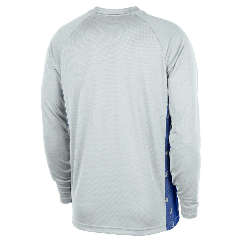 Orlando Magic 2025/26 City Edition Authentic Pregame Dri-FIT Long Sleeve Shooting T-Shirt Silver - Nike