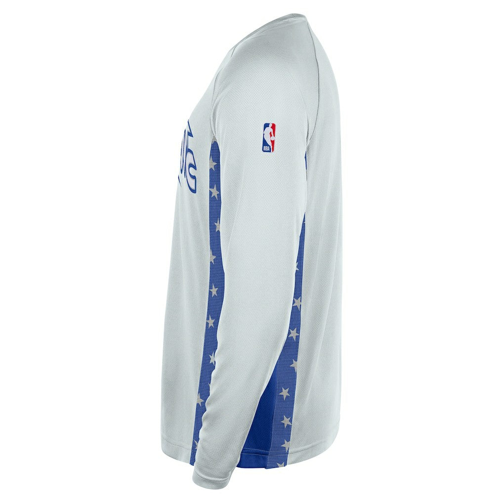 Orlando Magic 2025/26 City Edition Authentic Pregame Dri-FIT Long Sleeve Shooting T-Shirt Silver - Nike