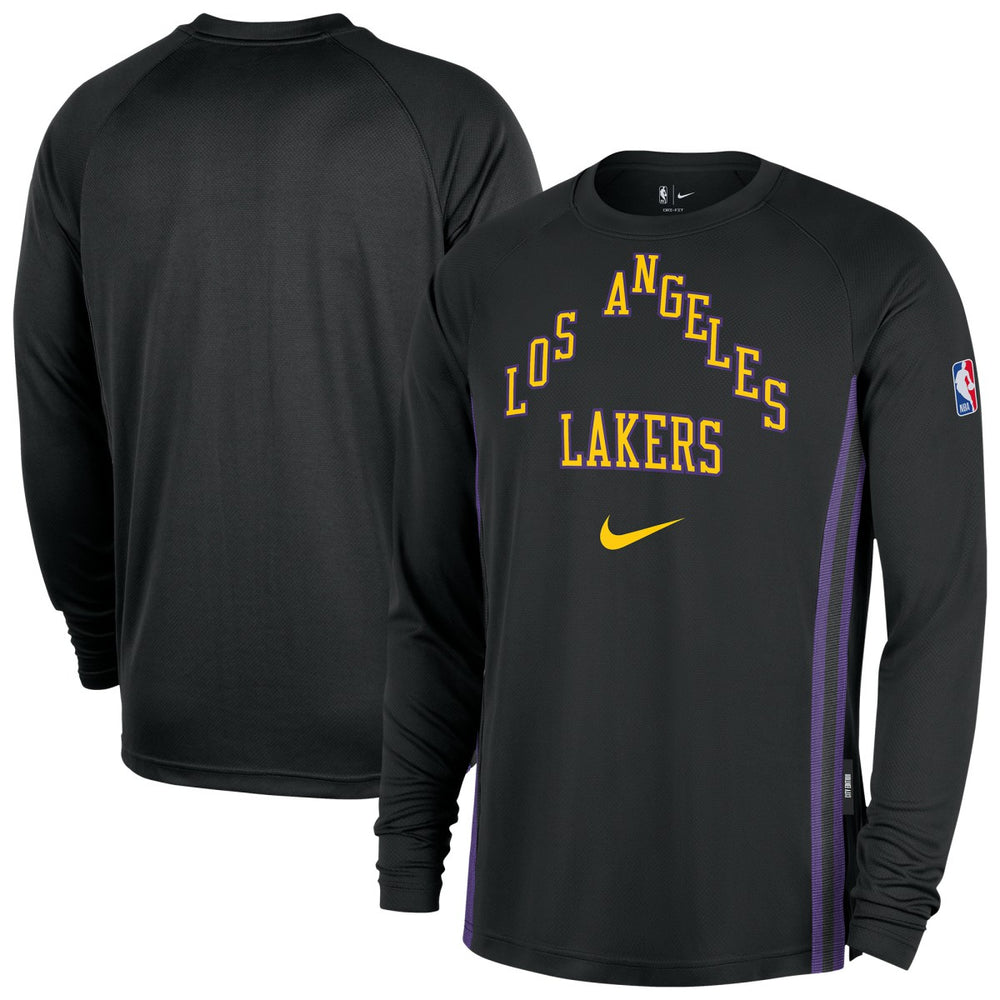 Los Angeles Lakers 2025/26 City Edition Authentic Pregame Dri-FIT Long Sleeve Shooting T-Shirt Black - Nike outlet
