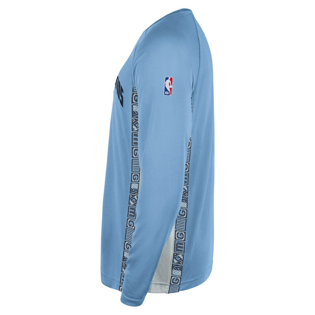 Memphis Grizzlies 2025/26 City Edition Authentic Pregame Dri-FIT Long Sleeve Shooting T-Shirt Light Blue - Nike outlet