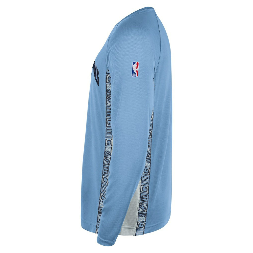 Memphis Grizzlies 2025/26 City Edition Authentic Pregame Dri-FIT Long Sleeve Shooting T-Shirt Light Blue - Nike outlet