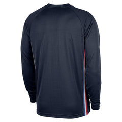 Philadelphia 76ers 2025/26 City Edition Authentic Pregame Dri-FIT Long Sleeve Shooting T-Shirt Navy - Nike