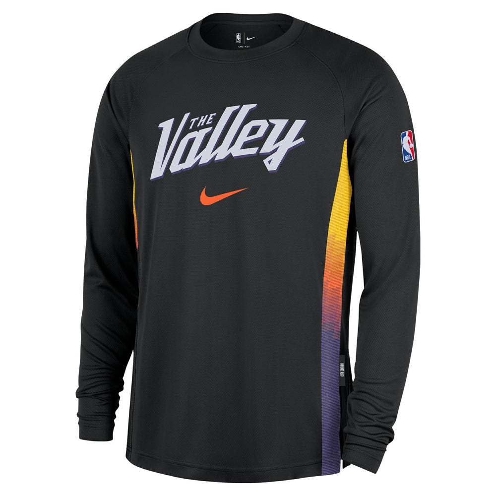 Phoenix Suns 2025/26 City Edition Authentic Pregame Dri-FIT Long Sleeve Shooting T-Shirt Black - Nike