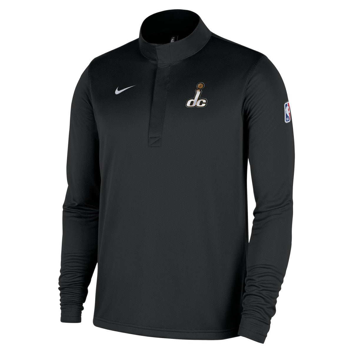 Washington Wizards 2025/26 City Edition Remix Authentic Coaches Dri-FIT Half-Zip Top Black - Nike