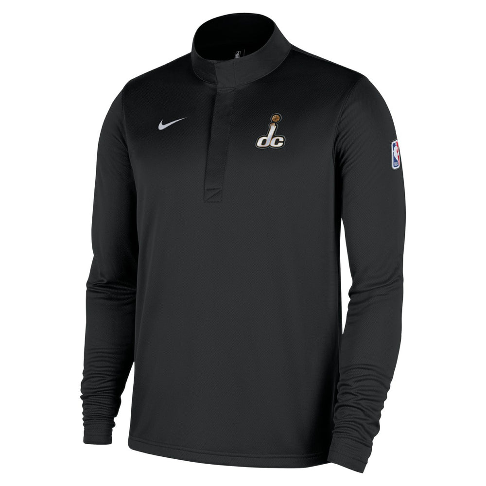 Washington Wizards 2025/26 City Edition Remix Authentic Coaches Dri-FIT Half-Zip Top Black - Nike