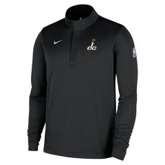 Washington Wizards 2025/26 City Edition Remix Authentic Coaches Dri-FIT Half-Zip Top Black - Nike