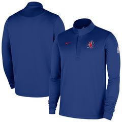 Houston Rockets 2025/26 City Edition Remix Authentic Coaches Dri-FIT Half-Zip Top Blue - Nike