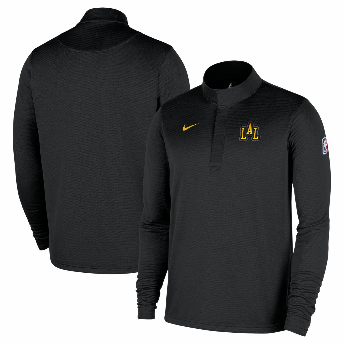 Los Angeles Lakers 2025/26 City Edition Remix Authentic Coaches Dri-FIT Half-Zip Pullover Black - Nike