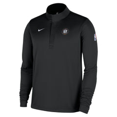 Brooklyn Nets 2025/26 City Edition Remix Authentic Coaches Dri-FIT Half-Zip Top Black - Nike