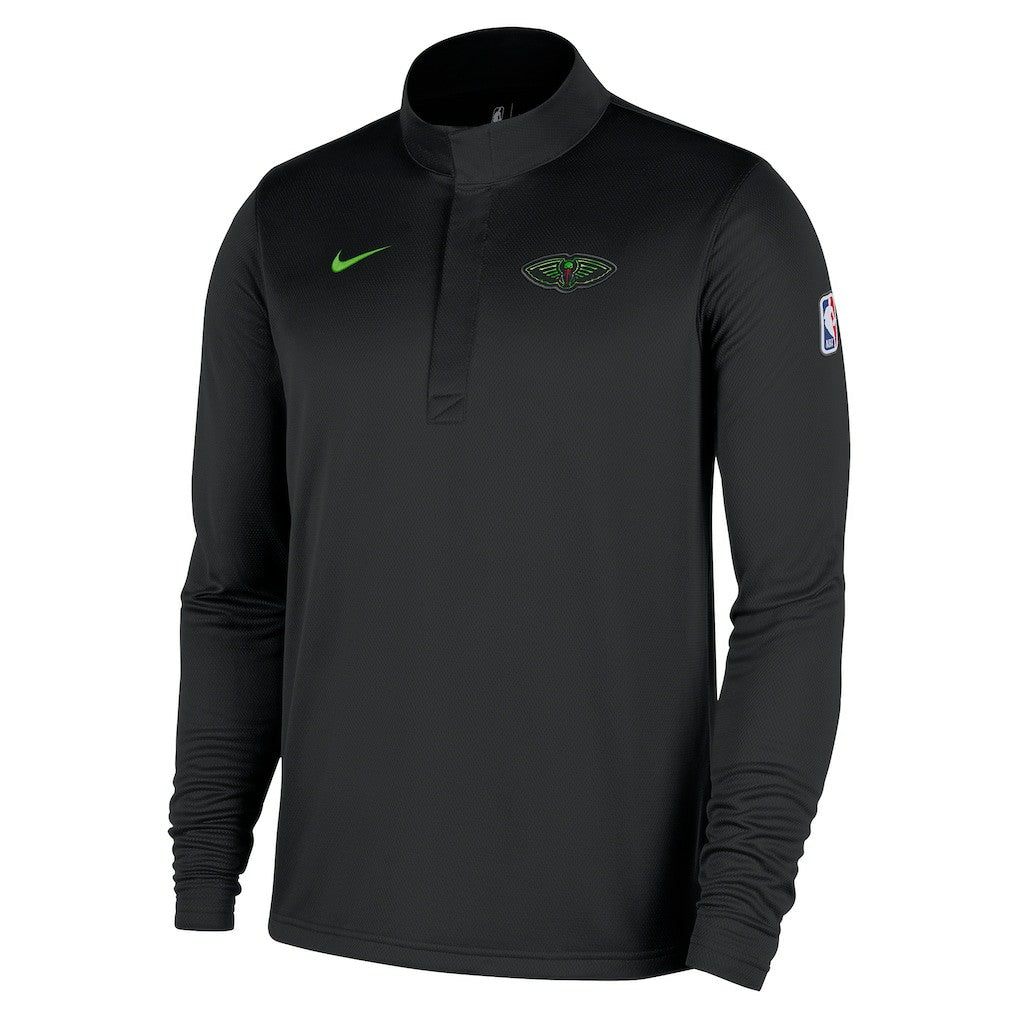 New Orleans Pelicans 2025/26 City Edition Remix Authentic Coaches Dri-FIT Half-Zip Top Black - Nike