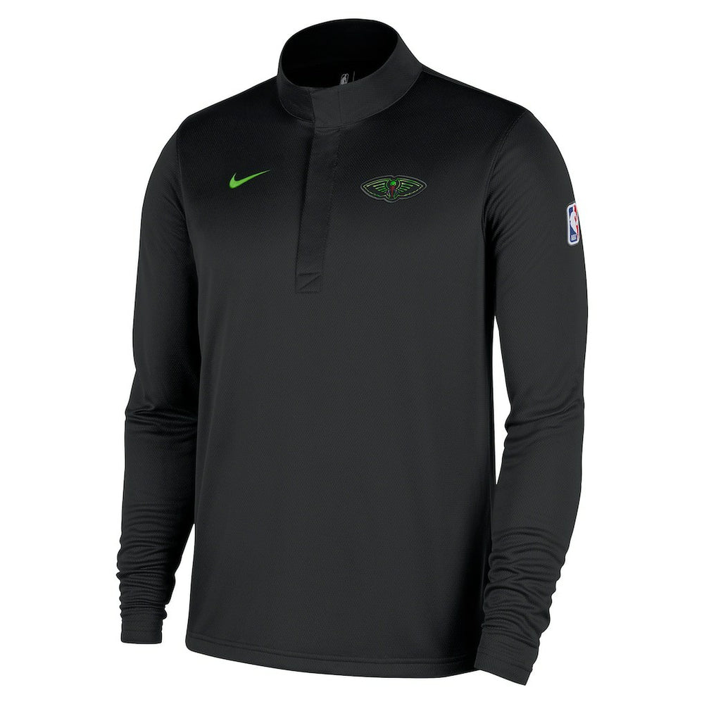 New Orleans Pelicans 2025/26 City Edition Remix Authentic Coaches Dri-FIT Half-Zip Top Black - Nike