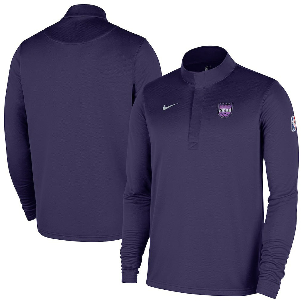 Sacramento Kings 2025/26 City Edition Remix Authentic Coaches Dri-FIT Half-Zip Top Purple - Nike