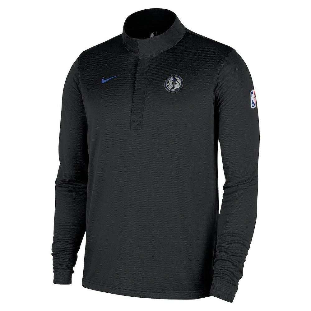 Dallas Mavericks 2025/26 City Edition Remix Authentic Coaches Dri-FIT Half-Zip Top Black - Nike