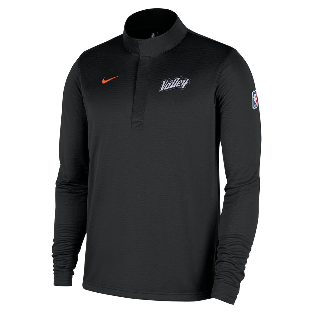 Phoenix Suns 2025/26 City Edition Remix Authentic Coaches Dri-FIT Half-Zip Top Black - Nike