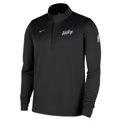 Phoenix Suns 2025/26 City Edition Remix Authentic Coaches Dri-FIT Half-Zip Top Black - Nike
