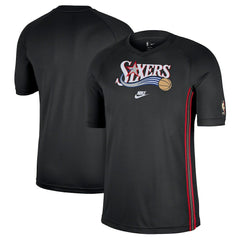 Philadelphia 76ers Classic Edition Hardwood Classics Authentic Game Shooting T-Shirt Black - Nike