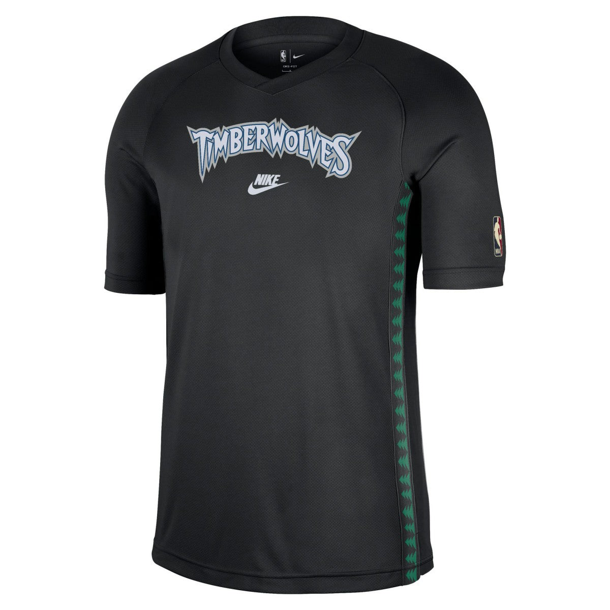 Minnesota Timberwolves Classic Edition Hardwood Classics Authentic Game Shooting T-Shirt Black - Nike