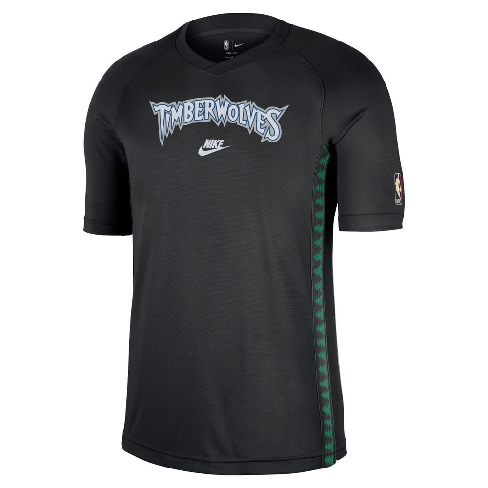 Minnesota Timberwolves Classic Edition Hardwood Classics Authentic Game Shooting T-Shirt Black - Nike