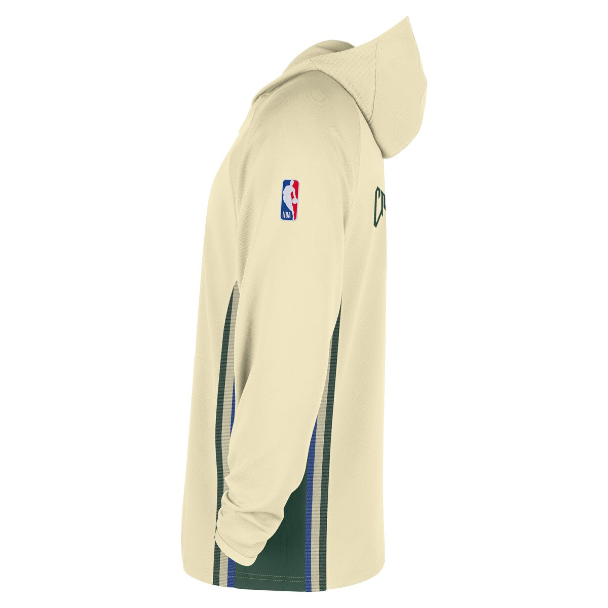 Milwaukee Bucks 2025/26 City Edition Remix Authentic On-Court Quarter-Zip Dri-FIT Hooded Jacket White - Nike