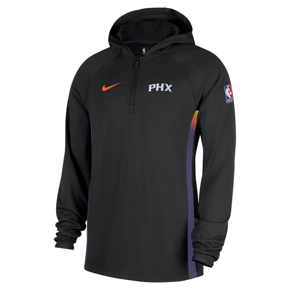 Phoenix Suns 2025/26 City Edition Remix Authentic On-Court Quarter-Zip Dri-FIT Hooded Jacket Black - Nike