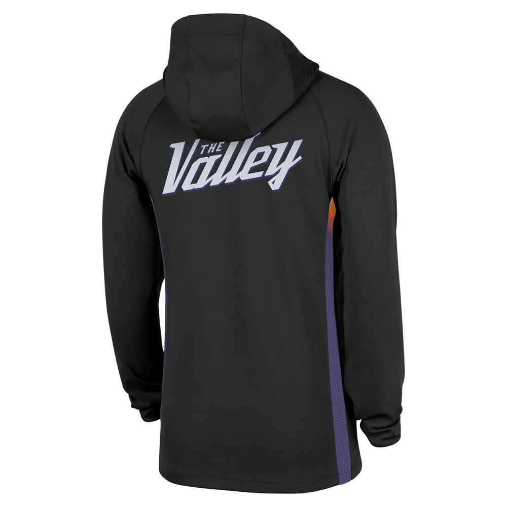 Phoenix Suns 2025/26 City Edition Remix Authentic On-Court Quarter-Zip Dri-FIT Hooded Jacket Black - Nike
